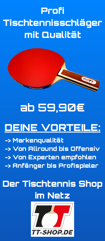 Profi Tischtennisschläger von TT-SHOP.de